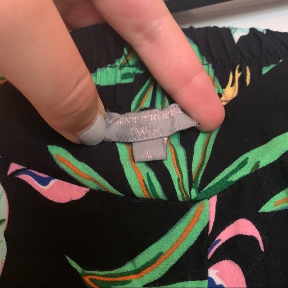 FLOWY FLORAL RUFFLE PANTS - Picture 3 of 4